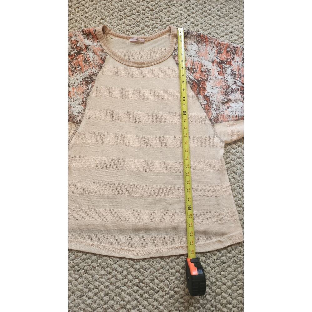 Ces Femime Women's Large Blouse‎ w/ Puff Sleeves Boho - Picture 5 of 6